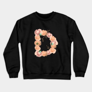 Letter D Floral Crewneck Sweatshirt